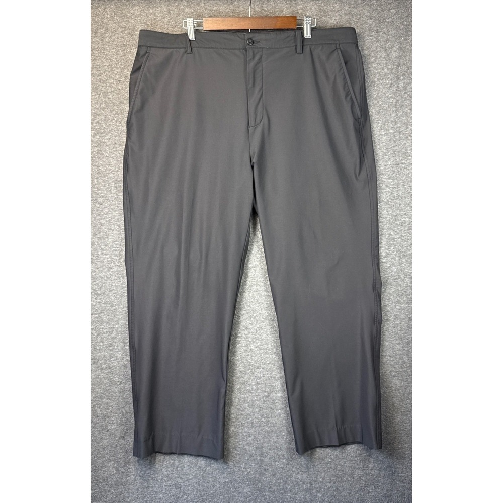 FootJoy Black Performance Golf Pants Mens 42 Stretch Flat Front Trousers Sailing